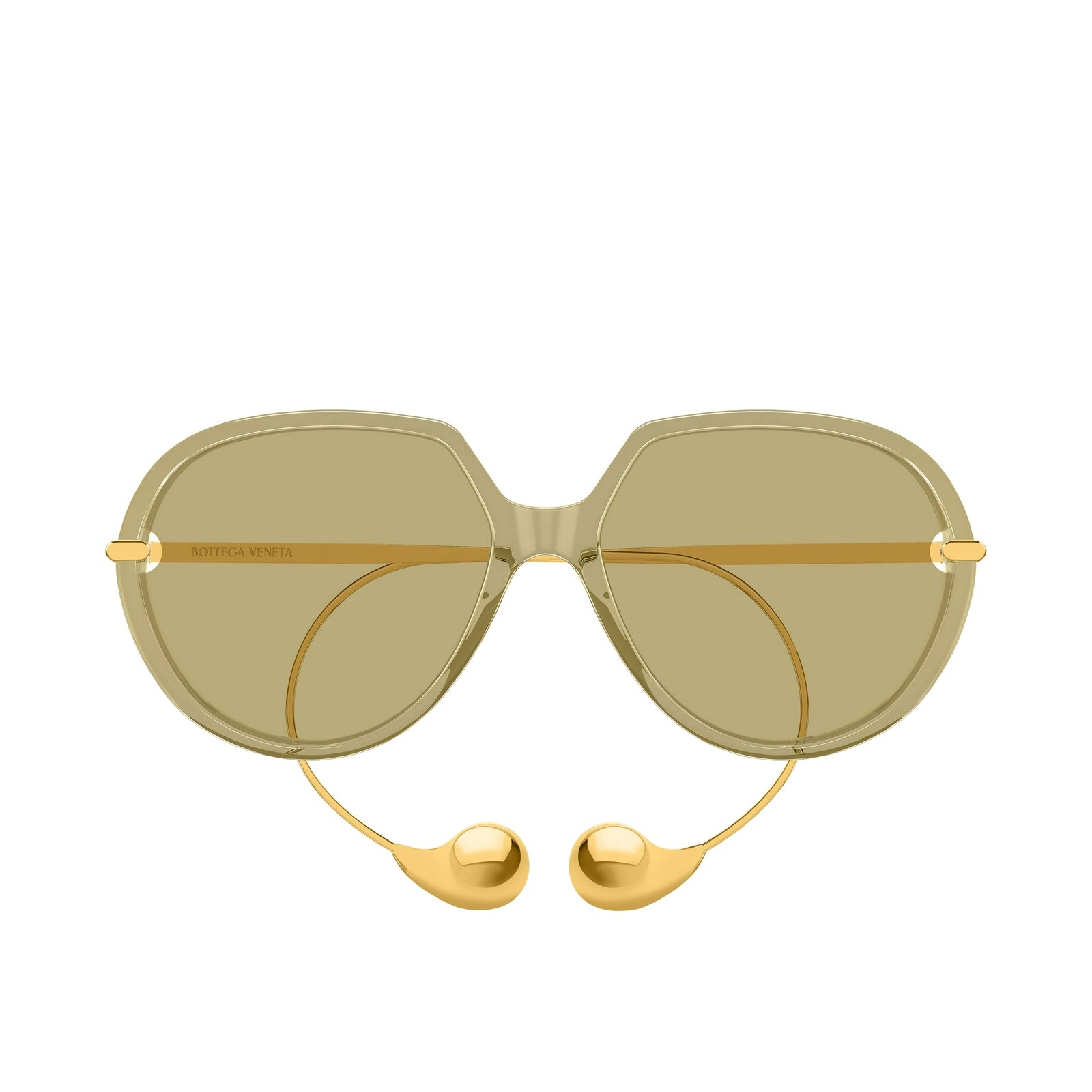 Bottega Veneta BV1436S 004 60mm Sunglasses Yellow / Brown Solid Lens - image 2