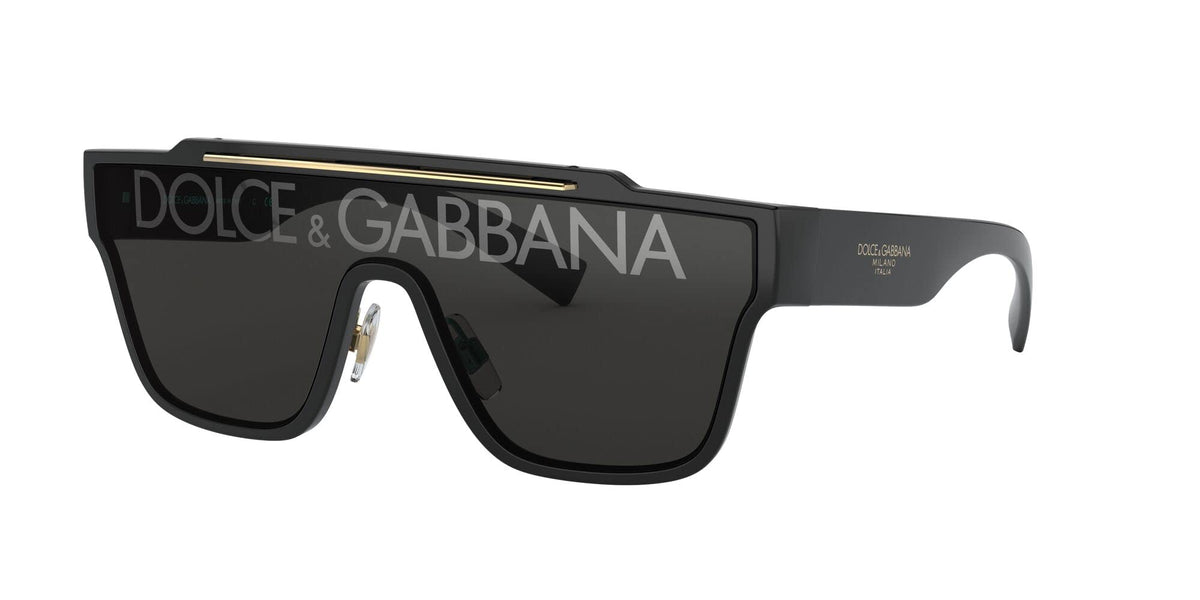 Dolce &amp; Gabbana Sunglasses DG6125 501M Black / Dark Grey Tampo D&amp;G Silver Lens