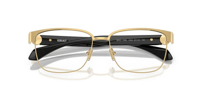 Versace VE1306 1002 Eyeglasses 57mm Gold / Clear Demo Lens