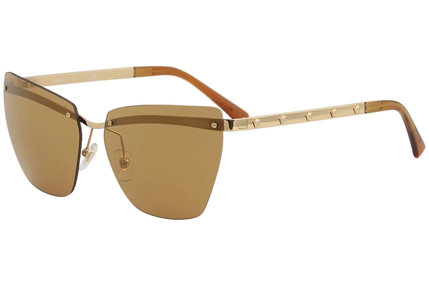 VERSACE Sunglasses VE2190 1412/7T Pink Gold / Orange Gold Mirror