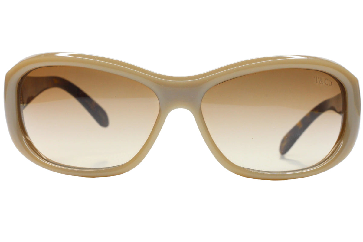 Tiffany &amp; Co Sunglasses TF4010B 80403B 62mm Ivory-Havana / Brown Gradient Lens