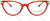 Versace Eyeglasses VE3261 5280 52mm Transparent Red / Demo Lens