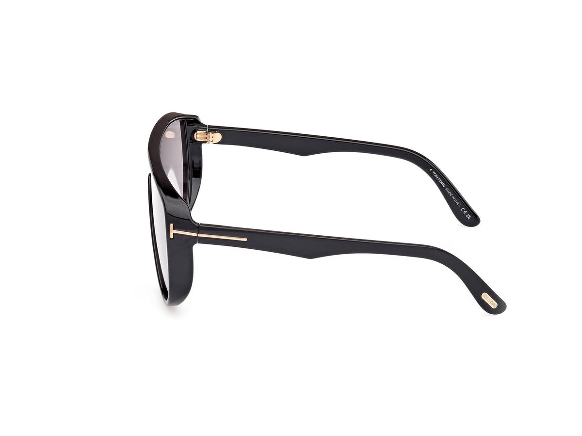 Tom Ford Achilles Sunglasses FT1182 01A 138mm Black / Smoke Lens
