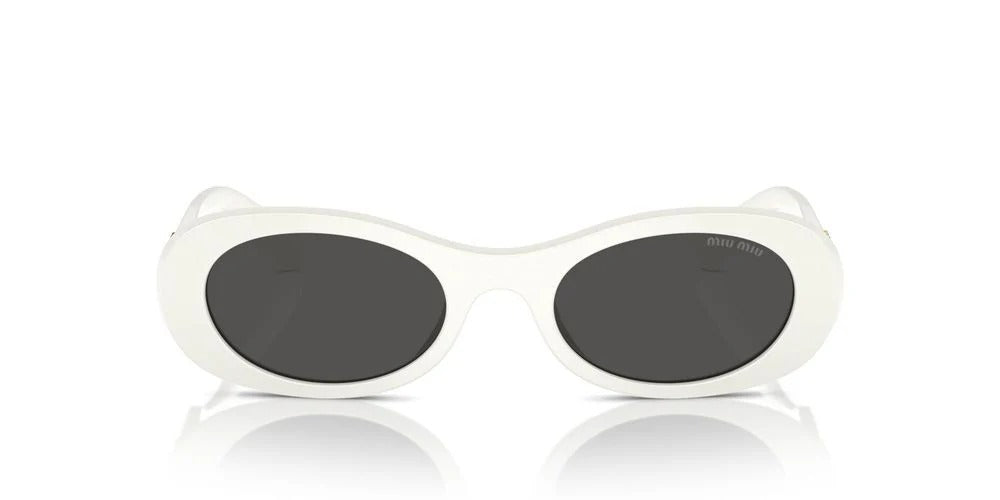 MIU MIU MU06ZS 14255S0 Sunglasses 50mm White / Dark Grey Lens