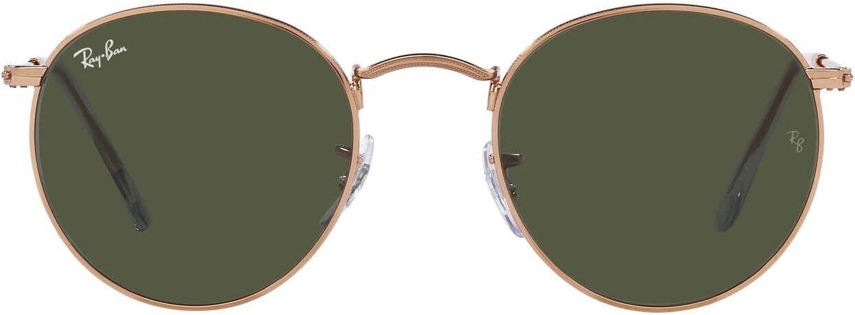 Ray-Ban RB3447 920231 Sunglasses 50mm Rose Gold / Green Solid Lens