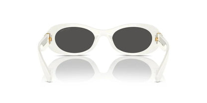 MIU MIU MU06ZS 14255S0 Sunglasses 50mm White / Dark Grey Lens