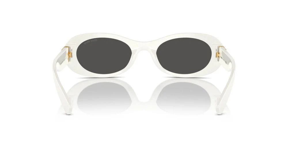 MIU MIU MU06ZS 14255S0 Sunglasses 50mm White / Dark Grey Lens