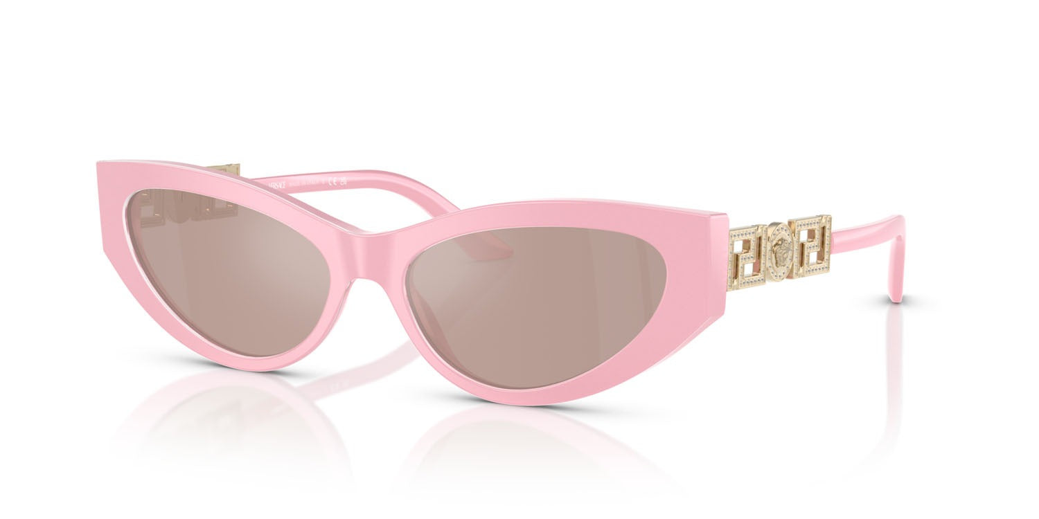 Versace Sunglasses VE4470B 54735 56mm Perla Pastel Pink/Light Pink Mirror Silver