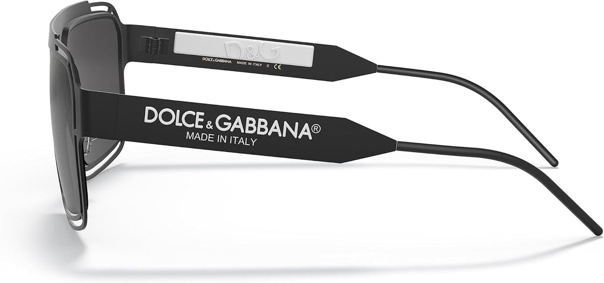 Dolce &amp; Gabbana Sunglasses DG2270 3276/87 57mm Matte Black Grey / Grey Lens