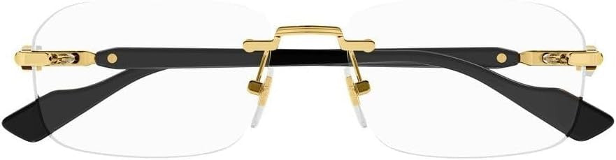 Gucci Eyeglasses GG1221O 001 56mm Gold / Demo Lens