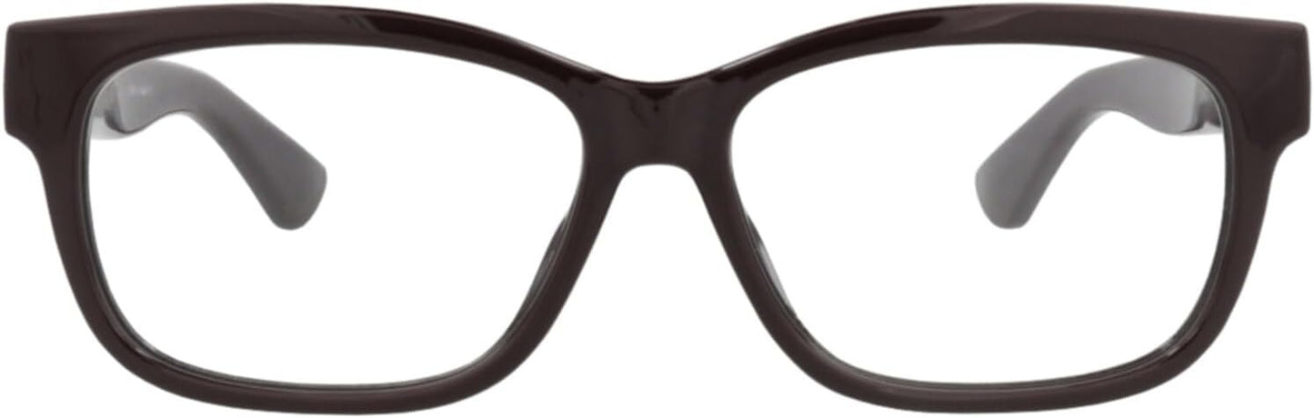 Gucci GG1341O 004 Eyeglasses 55mm Burgundy / Clear Demo Lens