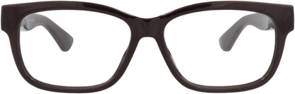Gucci GG1341O 004 Eyeglasses 55mm Burgundy / Clear Demo Lens