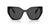 Prada Sunglasses PR19ZS 1AB5S0 55mm Black / Dark Grey Lens