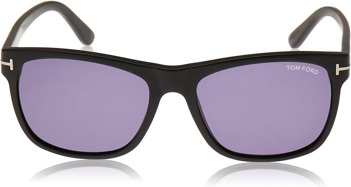 Tom Ford Giulio FT0698 02V Sunglasses 59mm Matte Black / Blue Lens