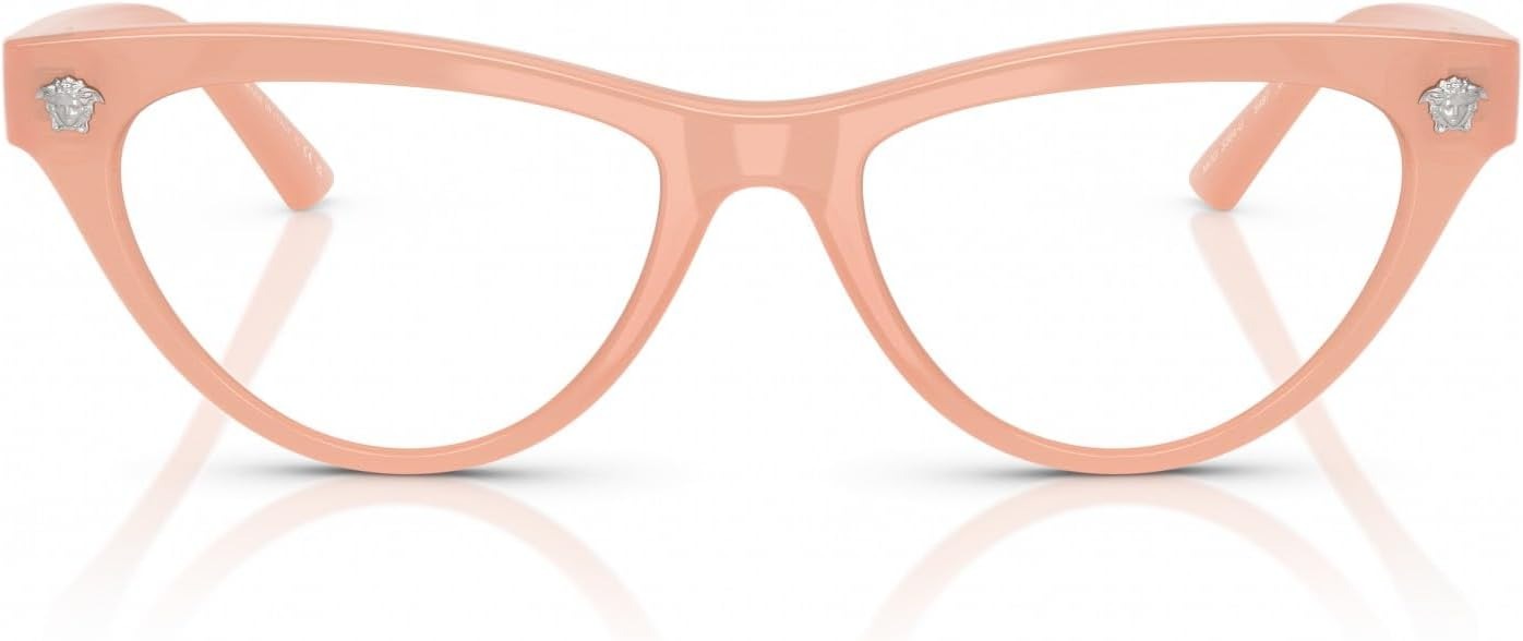 Versace VE3364U 5497 Eyeglasses 52mm Pink Opal / Clear Demo Lens