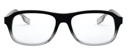 Burberry BE2299 3805 Eyeglasses 54mm Top Black on Transparent / Clear Demo Lens