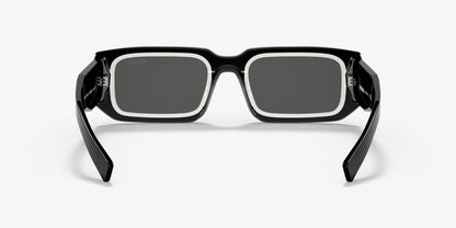 Prada Sunglasses PR06YS 09Q5S0 53mm Black White / Dark Grey Lens