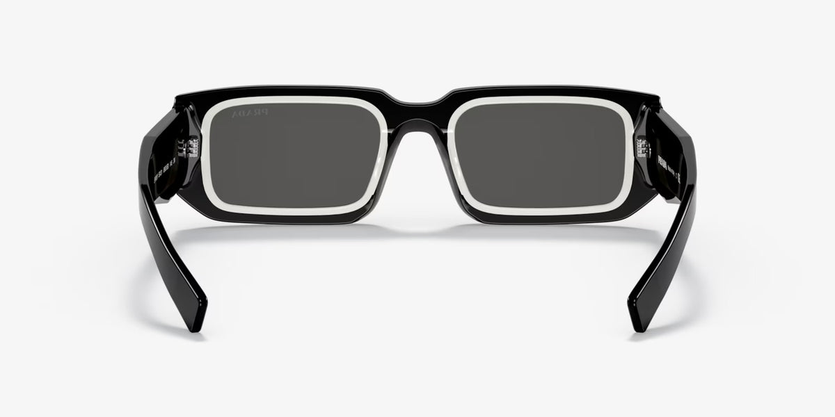 Prada Sunglasses PR06YS 09Q5S0 53mm Black White / Dark Grey Lens