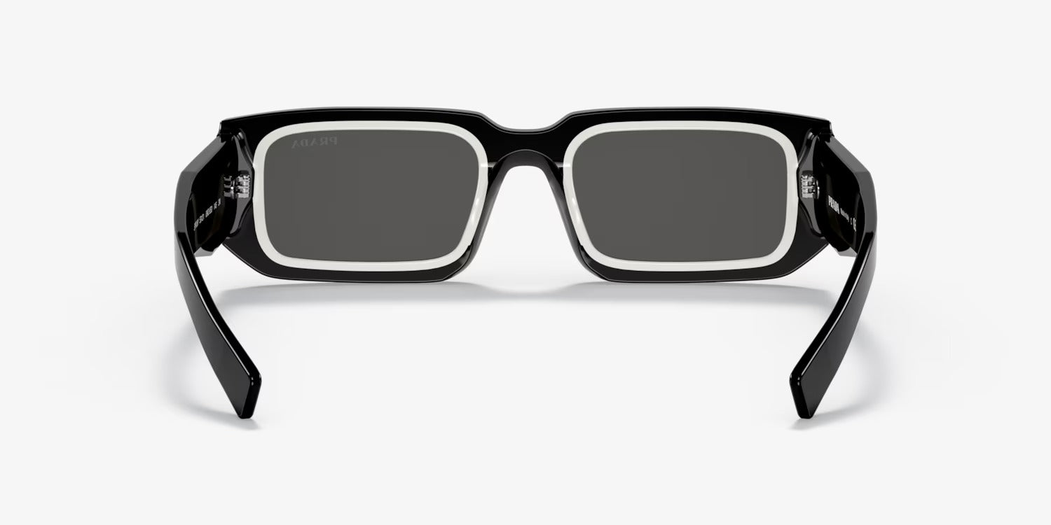 Prada Sunglasses PR06YS 09Q5S0 53mm Black White / Dark Grey Lens