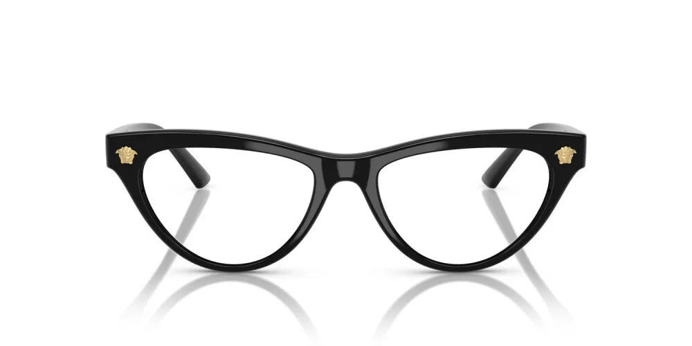 Versace VE3364U GB1 Eyeglasses 52mm Black / Clear Demo Lens