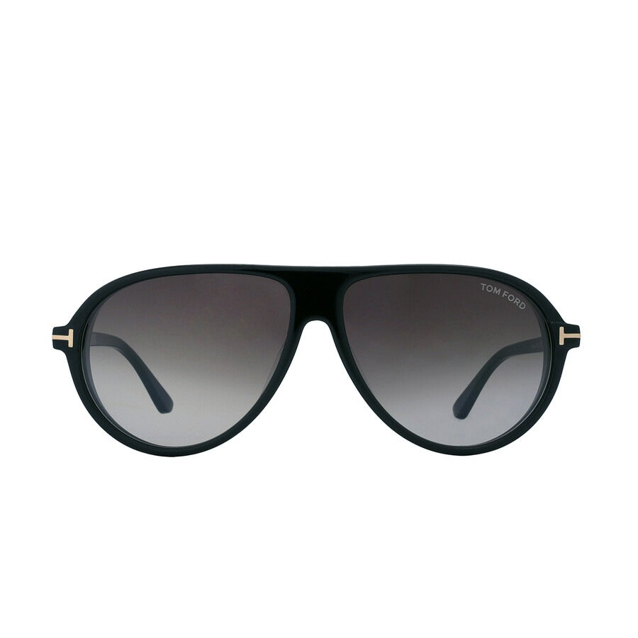 Tom Ford Marcus Sunglasses FT1023 01B 60mm Shiny Black / Smoke Gradient Lens
