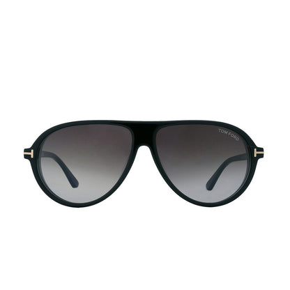 Tom Ford Marcus Sunglasses FT1023 01B 60mm Shiny Black / Smoke Gradient Lens