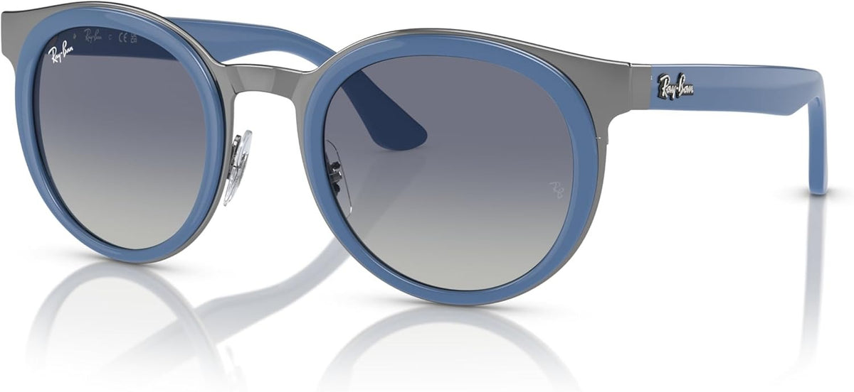 Ray-Ban RB3710 92584L Sunglasses 50mm Light Blue on Gunmetal / Grey Gradient