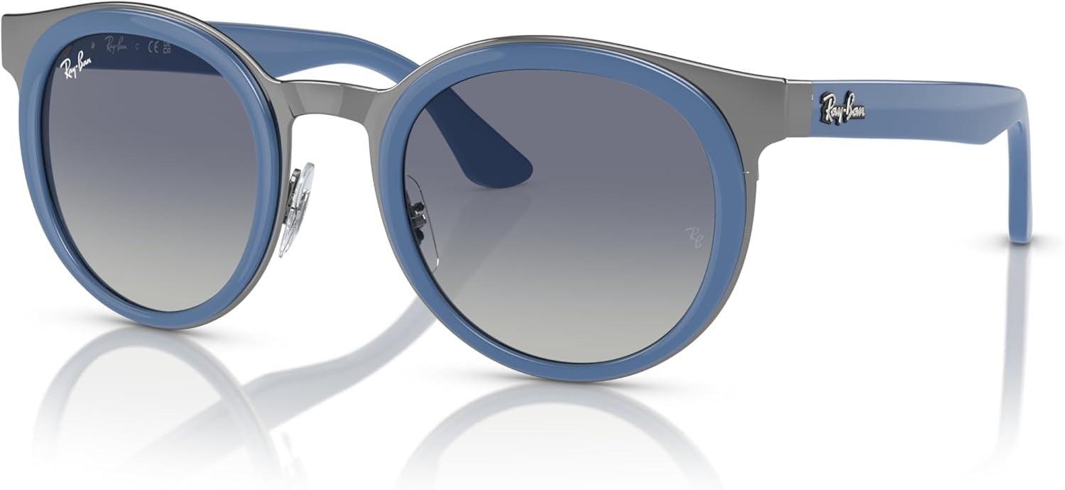 Ray-Ban RB3710 92584L Sunglasses 50mm Light Blue on Gunmetal / Grey Gradient