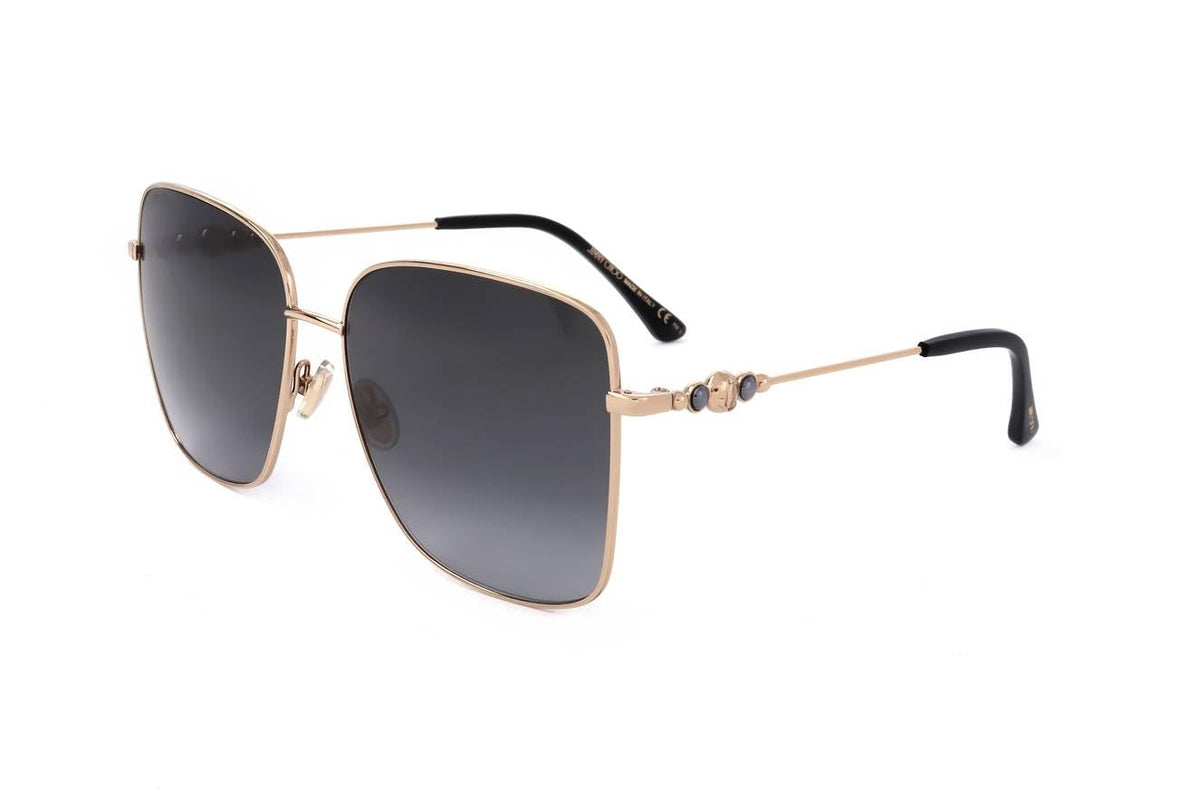 Jimmy Choo Sunglasses JC HESTER-S 2M29O 59mm Black Gold / Grey Gradient Lens