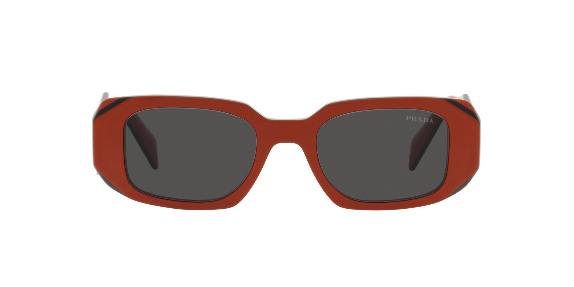 Prada Sunglasses PR17WS 12N5S0 49mm Orange Black / Dark Grey Lens