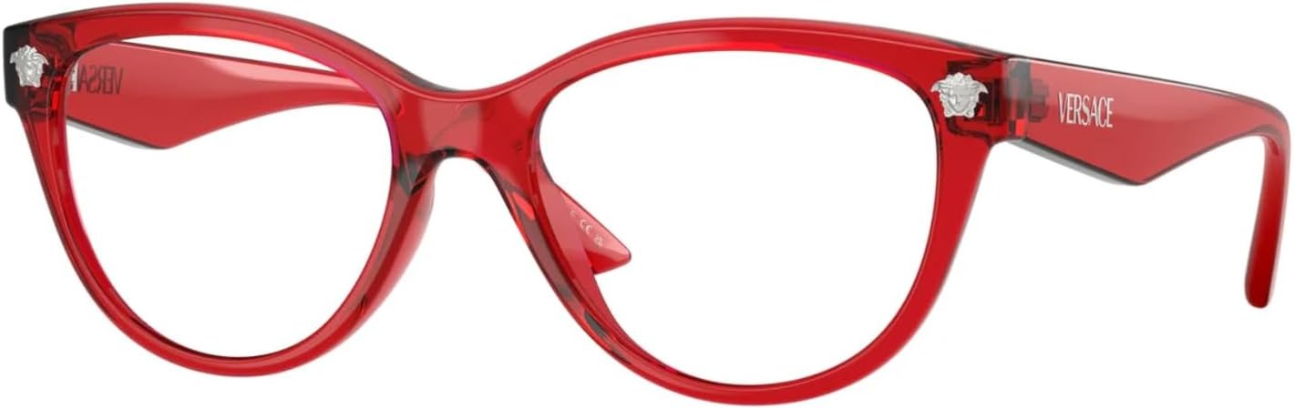 Versace VE3365U 5495 Eyeglasses 52mm Red / Clear Demo Lens
