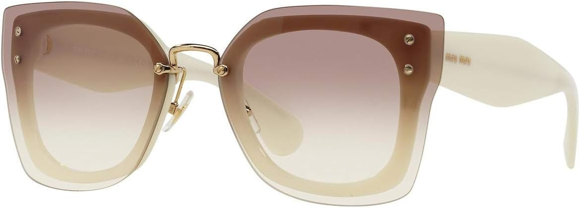Miu Miu Sunglasses MU04RS 7S31L0 67mm Ivory / Brown Gradient Lens
