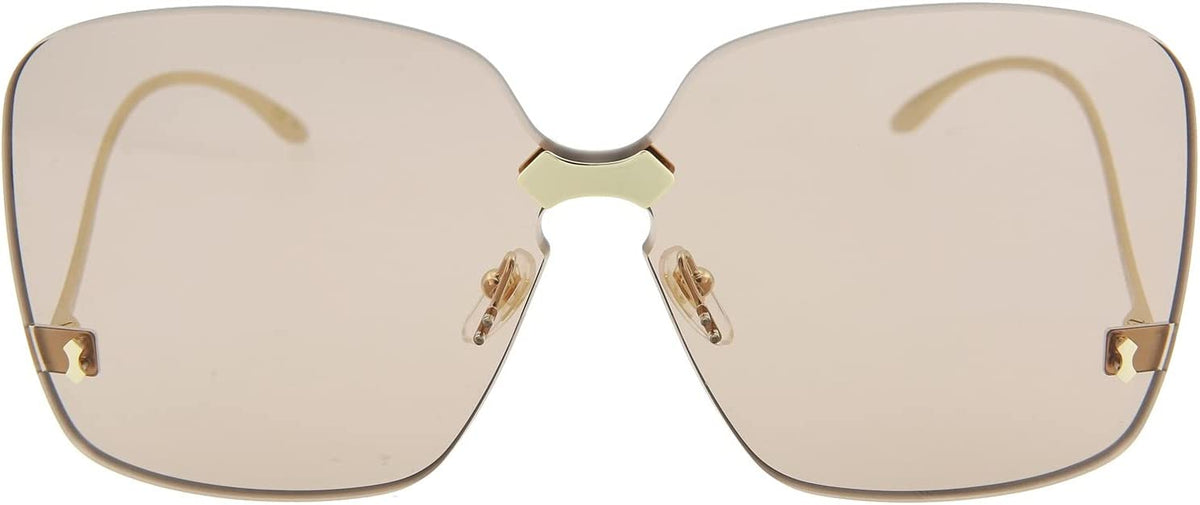 Gucci Sunglasses GG0352S 002 99mm Gold / Gold Brown Lens