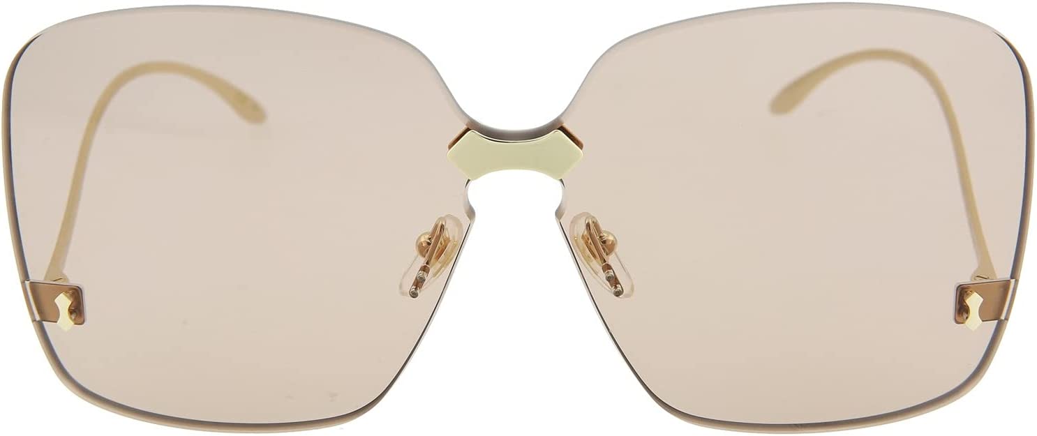 Gucci Sunglasses GG0352S 002 99mm Gold / Gold Brown Lens