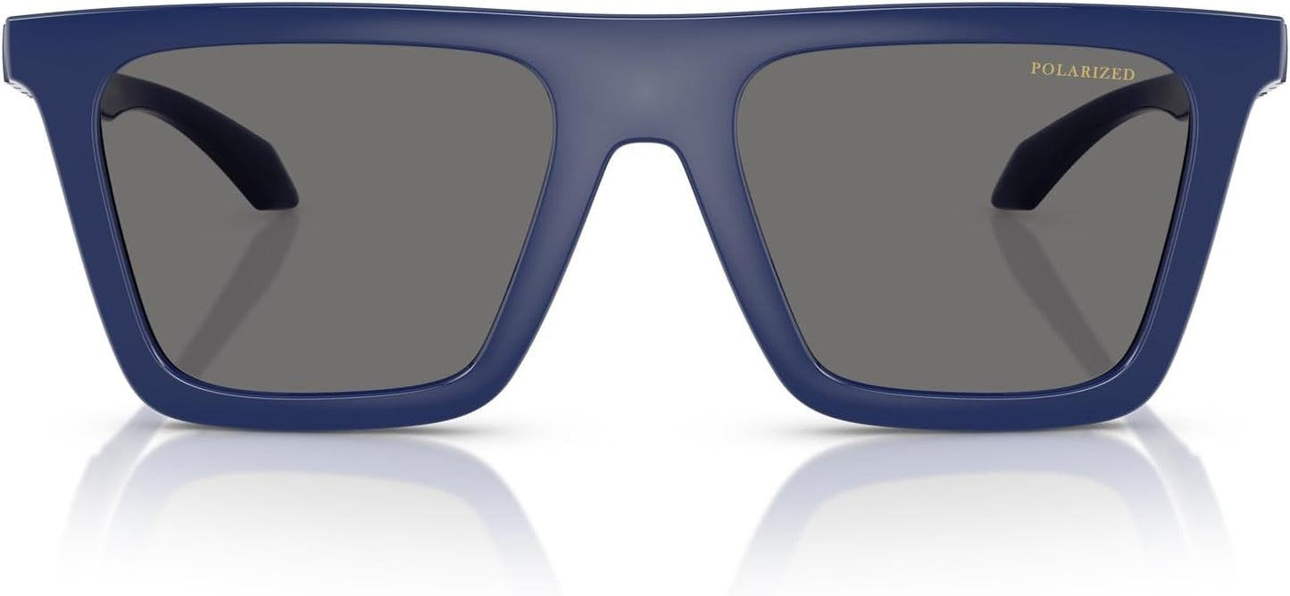 Versace VE4468U 545081 Sunglasses 53mm Blue / Dark Grey Polarized Lens