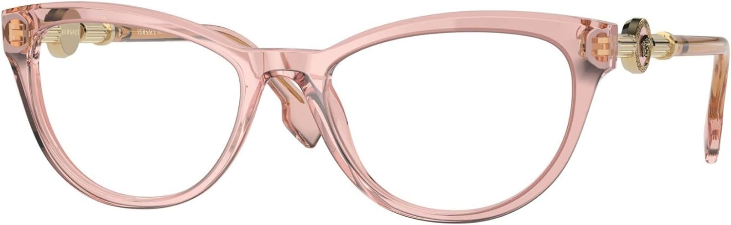 Versace Eyeglasses VE3211 5322 54mm Transparent Pink / Demo Lens