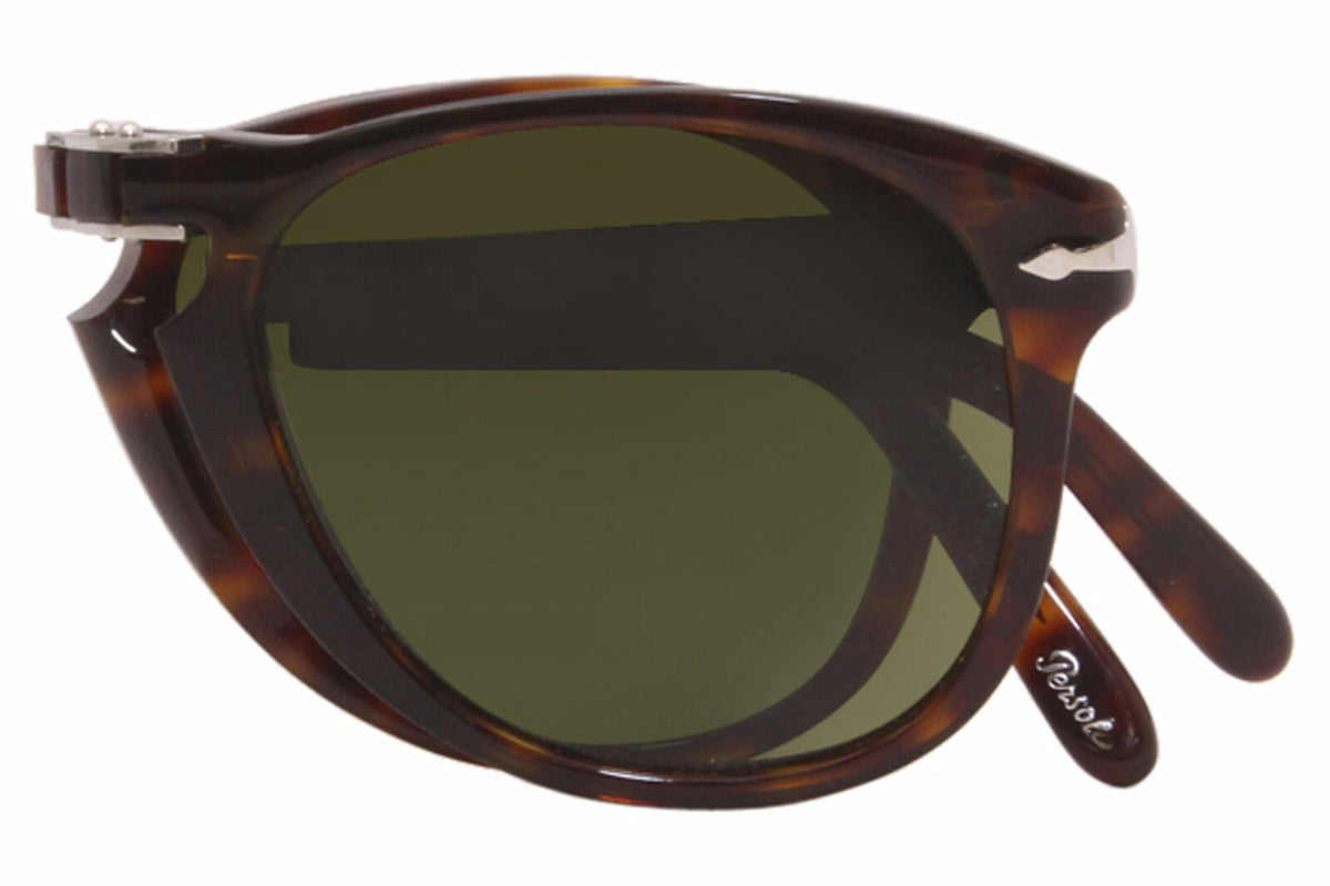 Persol Sunglasses PO0714SM 24P1 54mm Havanna / Green Polarized Lens
