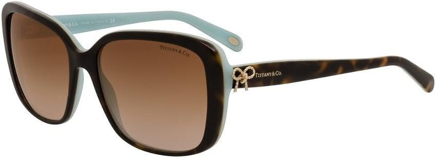Tiffany &amp; Co Sunglasses TF4092 81343B 56mm Havana Blue / Brown Gradient Lens