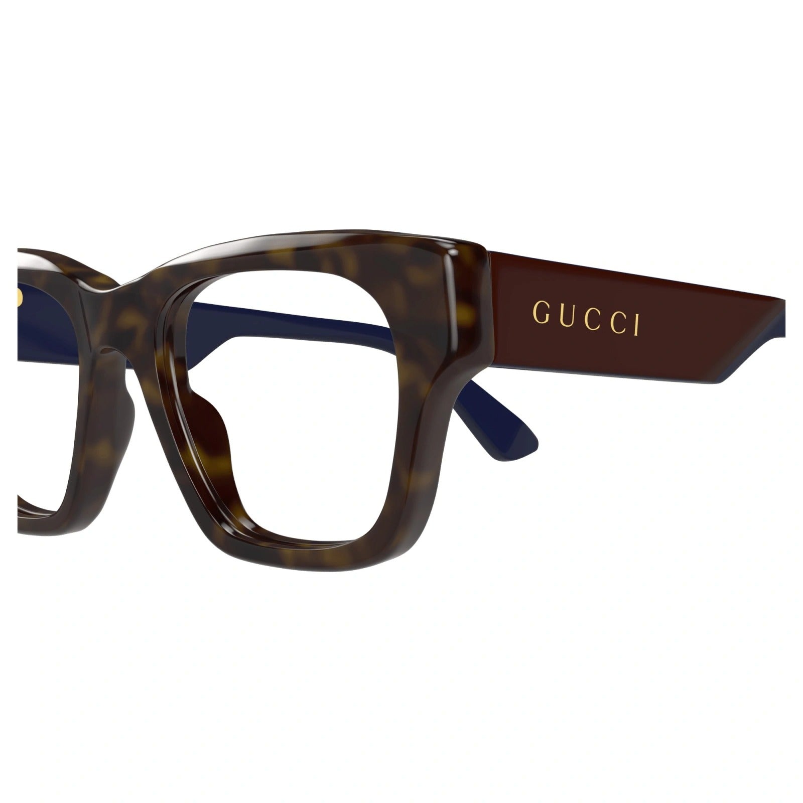 Gucci Eyeglasses GG1669O 006 52mm Havana / Demo Lens