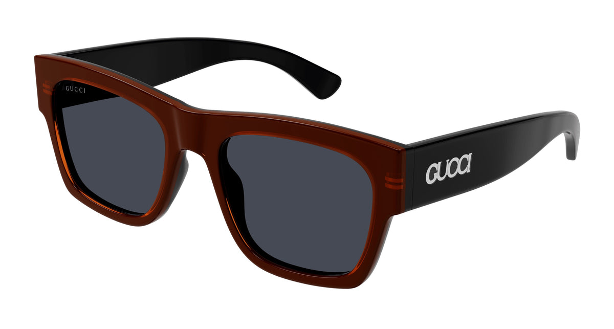 Gucci GG1793S 003 Sunglasses 54mm Black / Blue Solid Lens