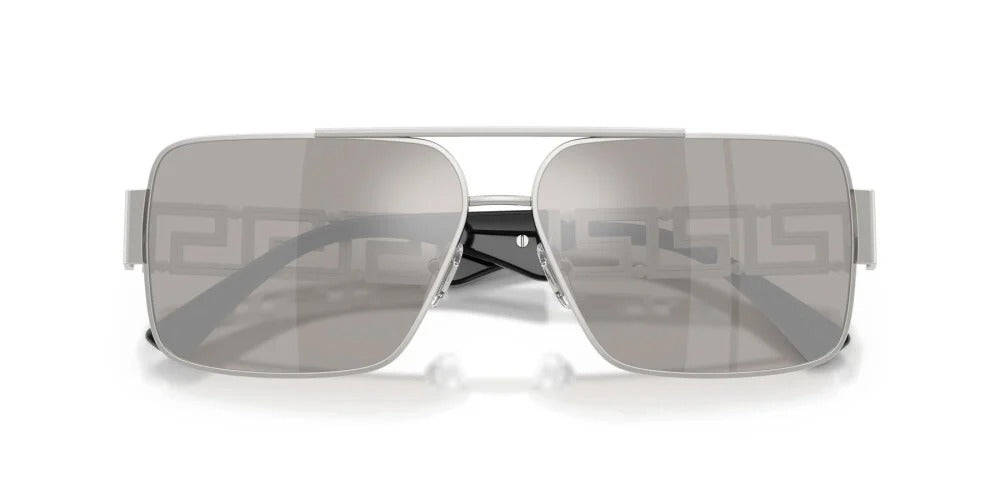 Versace Sunglasses VE2290 10016G 61mm Silver / Light Grey Mirror Silver Lens