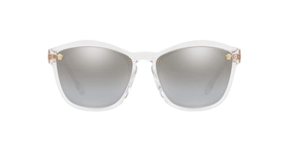 Versace Sunglasses VE4350 1486V 57mm Crystal / Light Silver Mirror Lens