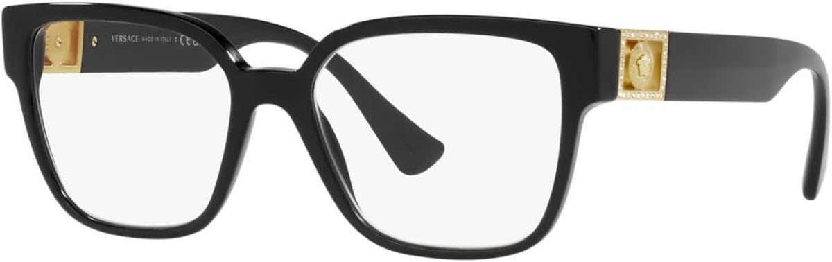 Versace VE3329B GB1 Eyeglasses 54mm Black / Clear Demo Lens