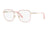 Versace Eyeglasses VE1281 1469 56mm Pale Gold Pink / Demo Lens