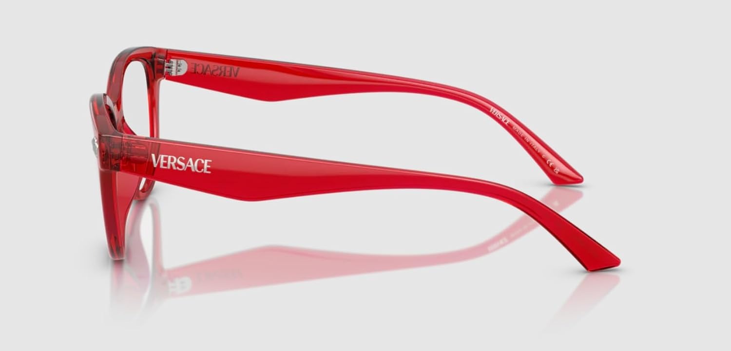 Versace VE3365U 5495 Eyeglasses 52mm Red / Clear Demo Lens