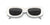 Prada Sunglasses PR14YS 1425S0 53mm Talc / Dark Grey Lens