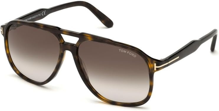 Tom Ford Raoul FT0753 52K Sunglasses 62mm Dark Havana / Roviex Gradient Lens