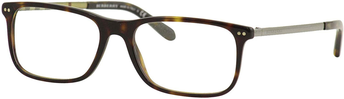 Burberry Rectangle Eyeglasses BE2282 3002 55mm Dark Havana / Demo Lens [55-17-145]