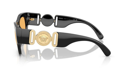 Versace Sunglasses VE4479U GB1/7 52mm Black / Orange Lens