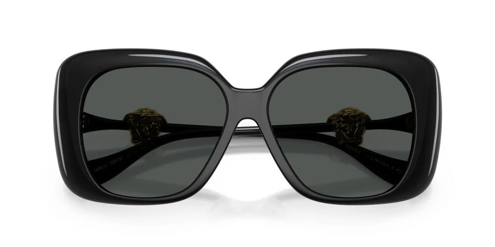 Versace Sunglasses VE4499U GB187 57mm Black / Dark Grey Lens